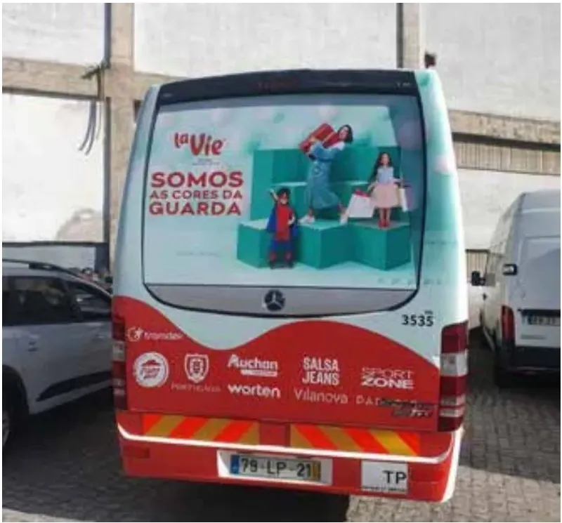 Publicidade em traseira de autocarro VisualBus 5